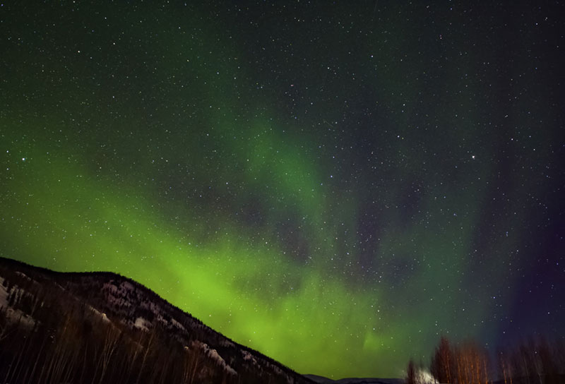 The Northern Lights in Gold Rush Country